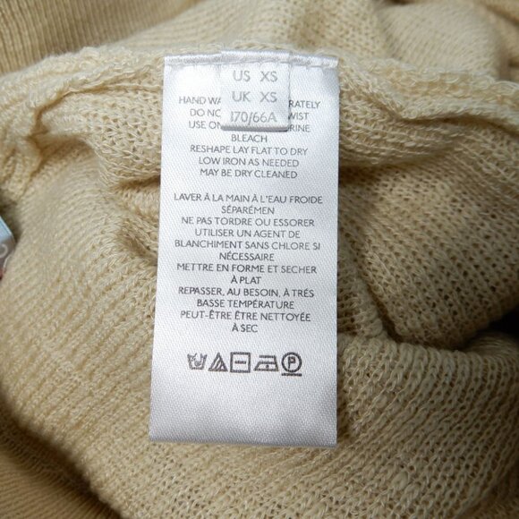 FREE PEOPLE Beach Malibu Solid Sweater Pants Surf Set Size XS Beige Stretch NEW - Picture 14 of 14